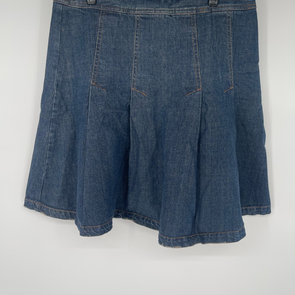 Isaac Mizrahi A-Line Denim‎ Skirt in Blue